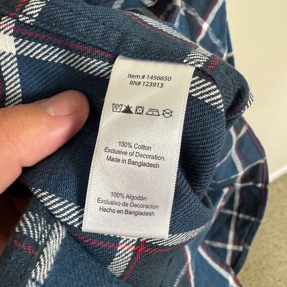 Jachs Heritage Flannel Plaid Button-Up Shirt US Men's M New - Picture 5 of 8